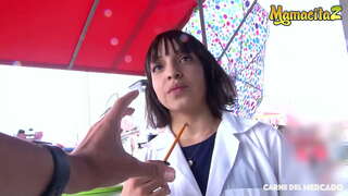 CARNE DEL MERCADO - #Matilde रामोस - गर्म शौकिया उड़ रहा था और के साथ एक आदमी है कि वह बस से मुलाकात